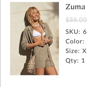 FREE PEOPLE Zuma sweater set in Oatmeal size XS